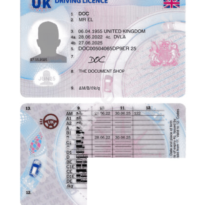 What is 4a on a UK Driving Licence?
